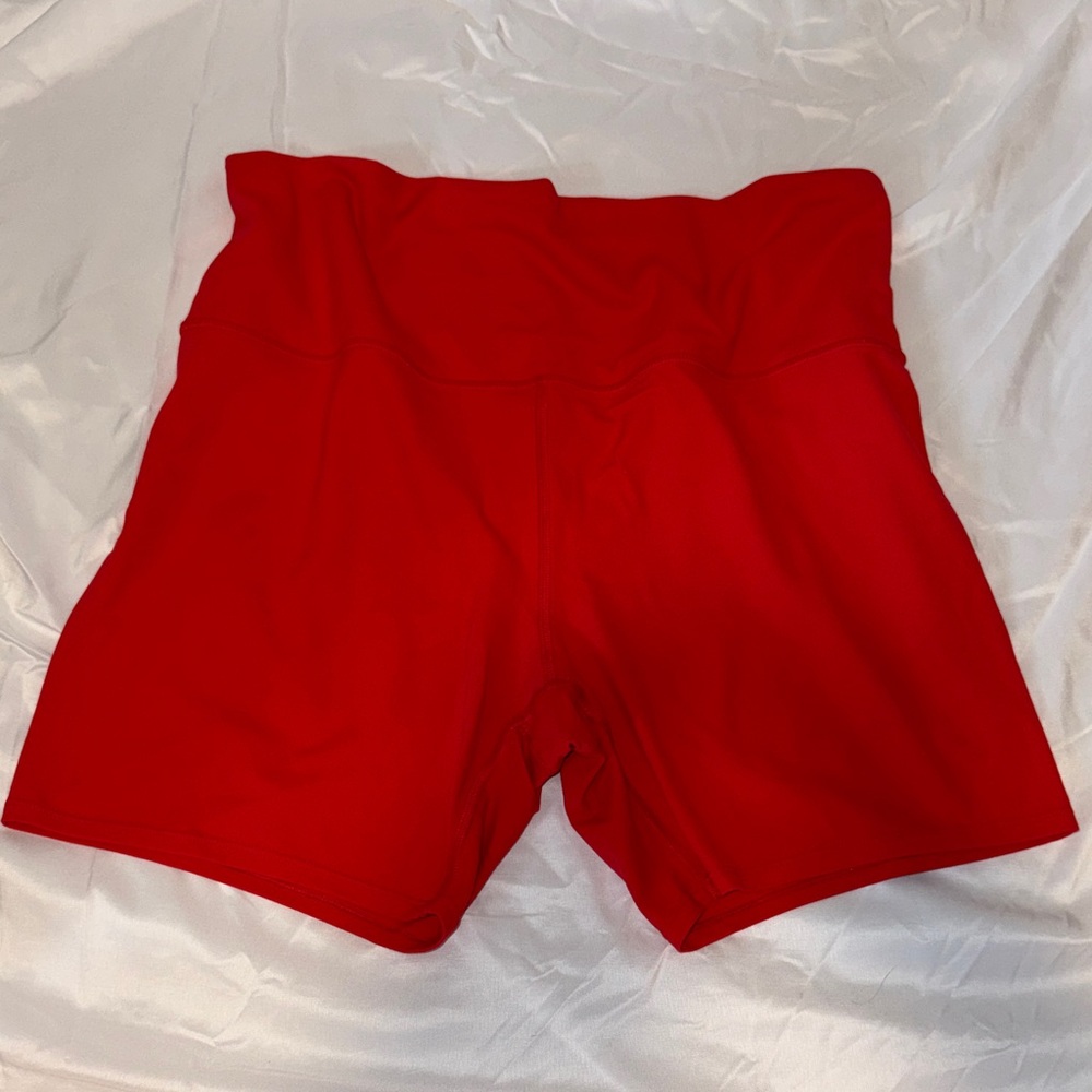 All in Motion Vibrant Red Athletic biker Shorts